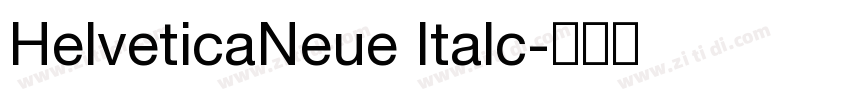 HelveticaNeue Italc字体转换